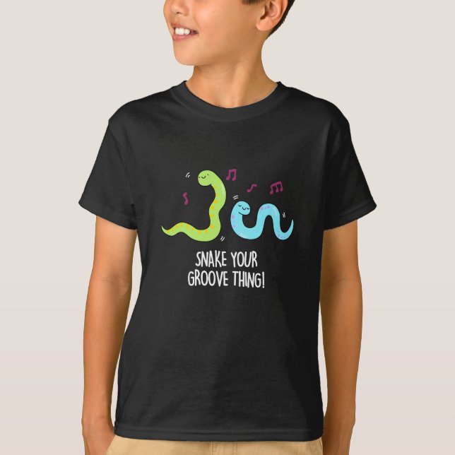 Schlangen Sie Ihren Groove, die lustige Disco Pun  T-Shirt (Vorderseite)