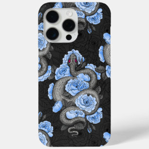 Schlangen und blaue Rose Case-Mate iPhone Hülle