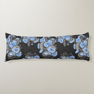 Schlangen und blaue Rose Seitenschläferkissen