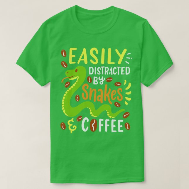 Schlangen und Kaffee 3 T-Shirt (Design vorne)