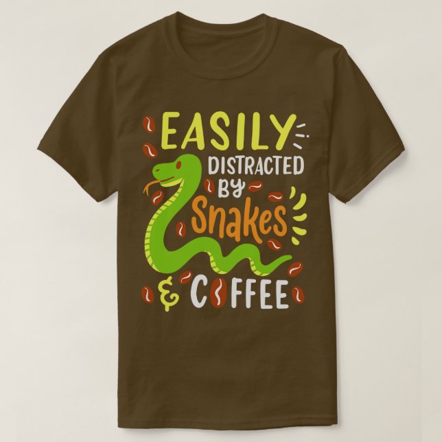 Schlangen und Kaffee 3 T-Shirt (Design vorne)