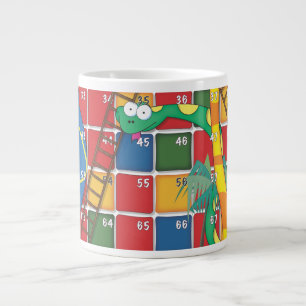 Schlangen und Ladder Jumbo-Tasse