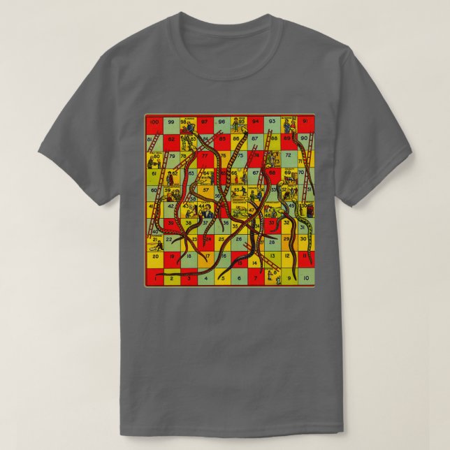 Schlangen und Ladder  T-Shirt (Design vorne)