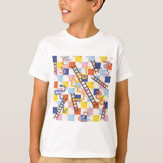 Schlangen und Leitern für Brettspielkinder T-Shirt