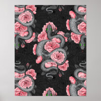 Schlangen und Rose