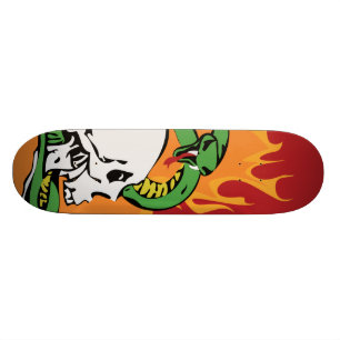 Schlangen-und Schädel-Grafik Skateboard