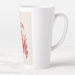 Schlangen- und Schwert-Risographik-Kunstprint Ro Milchtasse