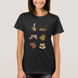 Schlangenarten Art Bildungstabelle Schlange T-Shirt
