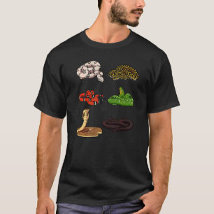 Schlangenarten Reptille Haustier Besitzer Lizard R T-Shirt
