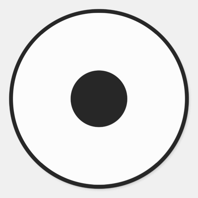 Schlangenauge Runder Aufkleber (Vorderseite)