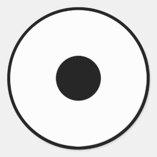 Schlangenauge Runder Aufkleber