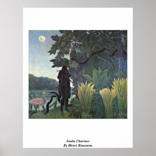 Schlangenbeschwörer durch Henri Rousseau Poster
