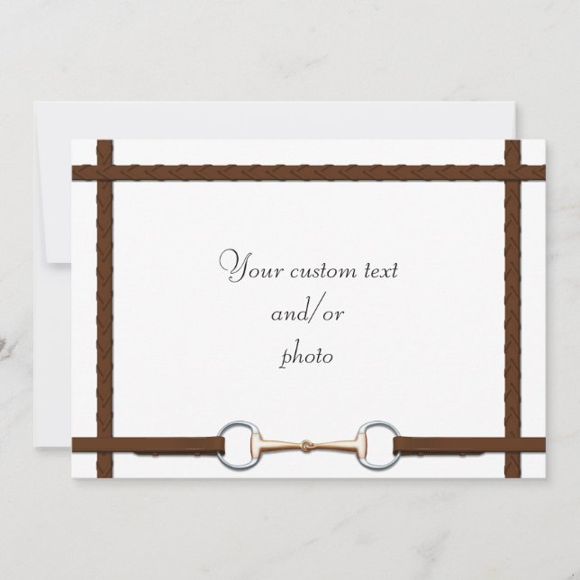 Schlangenbiss und Reine Reine Reitpferde Foto Dankeskarte (Vorderseite)