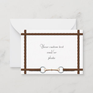 Schlangenbiss und Reine Reine Reitpferde Foto Mitteilungskarte