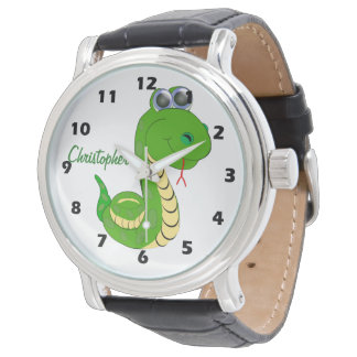 Schlangendesign personalisiert armbanduhr
