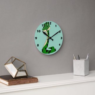 Schlangendesign Runde Wanduhr