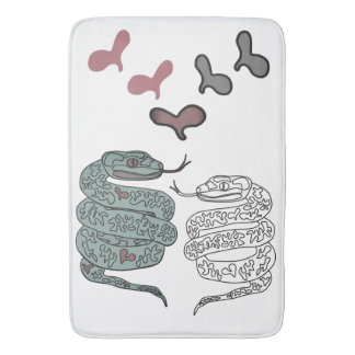 Schlangendruck Badematte