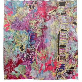 Schlangenduschvorhang kühl, kräftig farbig duschvorhang