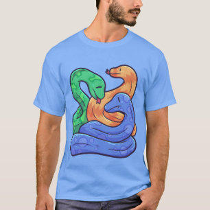 Schlangenfamilienfreunde Reptil Kobra Freunde T-Shirt