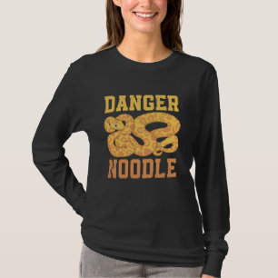 Schlangengefahr Noodle Schlange Python Wild Reptil T-Shirt