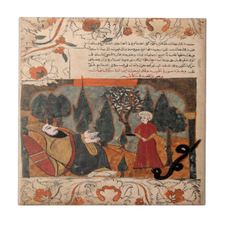 Schlangengeschichte der indischen Renaissance-Fabe Fliese