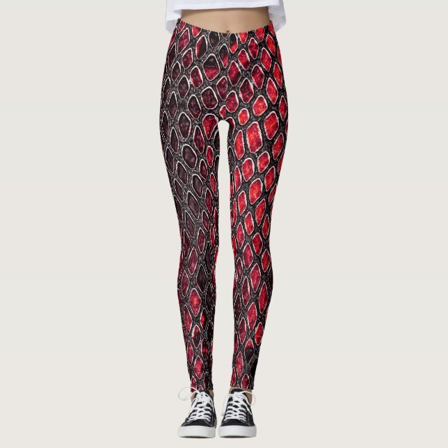 Schlangenhaut: abstrakter Hintergrund. Leggings (Vorderseite)