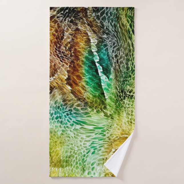 Schlangenhaut Badehandtuch (Badehandtuch)