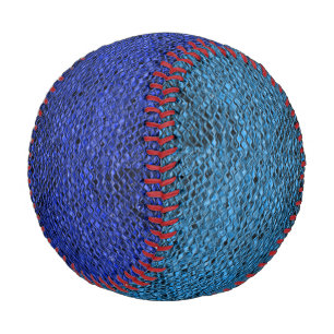 Schlangenhaut blaue Reptilienskala zwei Töne Baseball
