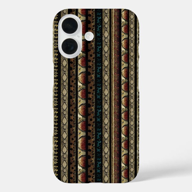 Schlangenhaut-Muster  Case-Mate iPhone Hülle (Rückseite)