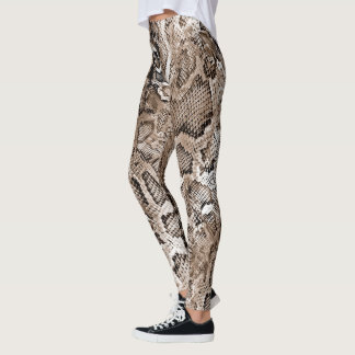 Schlangenhaut-Muster Leggings