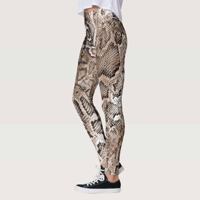 Schlangenhaut-Muster  Leggings (Links)