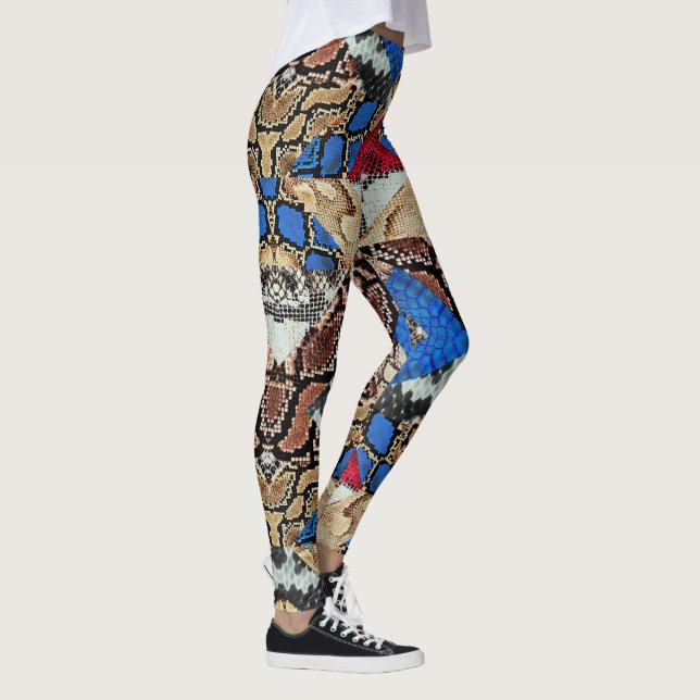 Schlangenhaut-Muster  Leggings (Rechts)