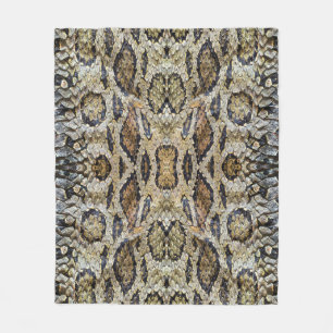 Schlangenhaut-Muster-Textur Fleecedecke