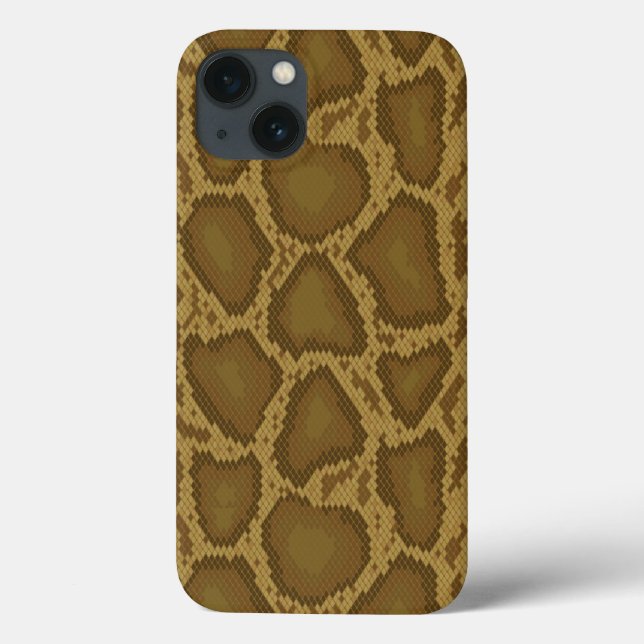 Schlangenhaut, Reptilmuster Case-Mate iPhone Hülle (Rückseite)