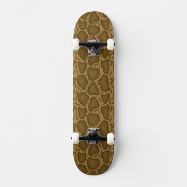 Schlangenhaut, Reptilmuster Skateboard (Vorderseite)