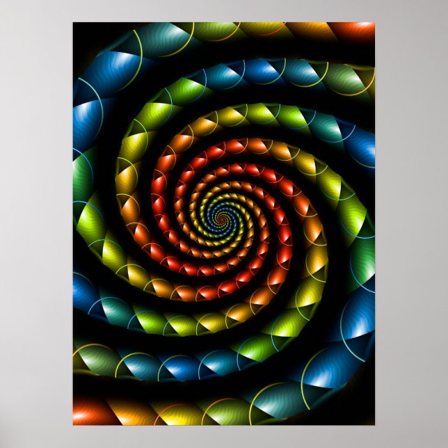 Schlangenhaut-Spirale Poster (Vorne)