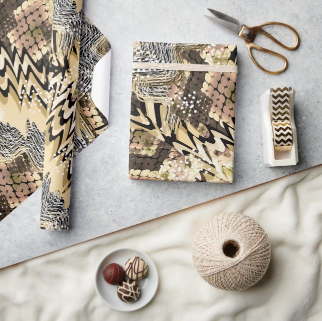 Schlangenhaut, Tiger Geschenkpapier (Kunsthandwerk)