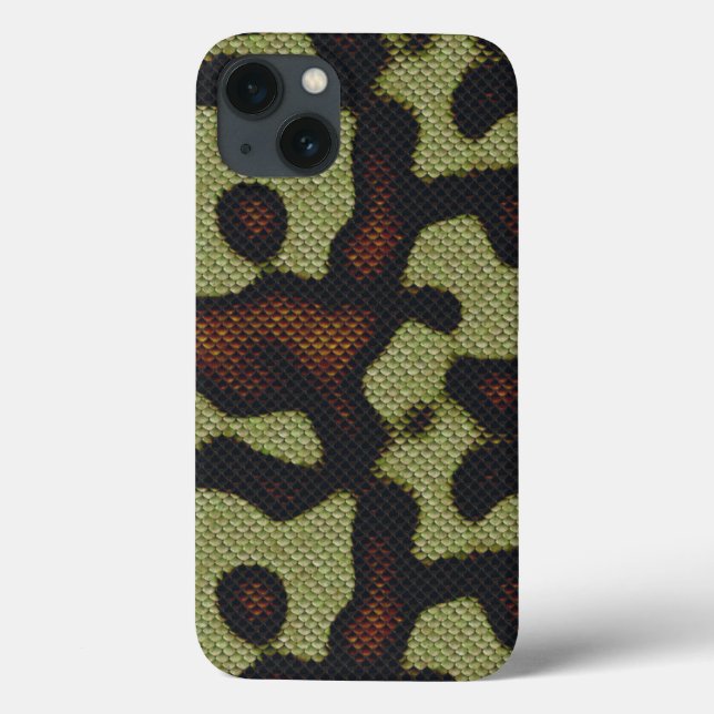Schlangenhautskales Camouflage Nature Pattern Case-Mate iPhone Hülle (Rückseite)
