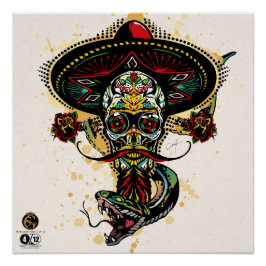 Schlangenhipster Poster