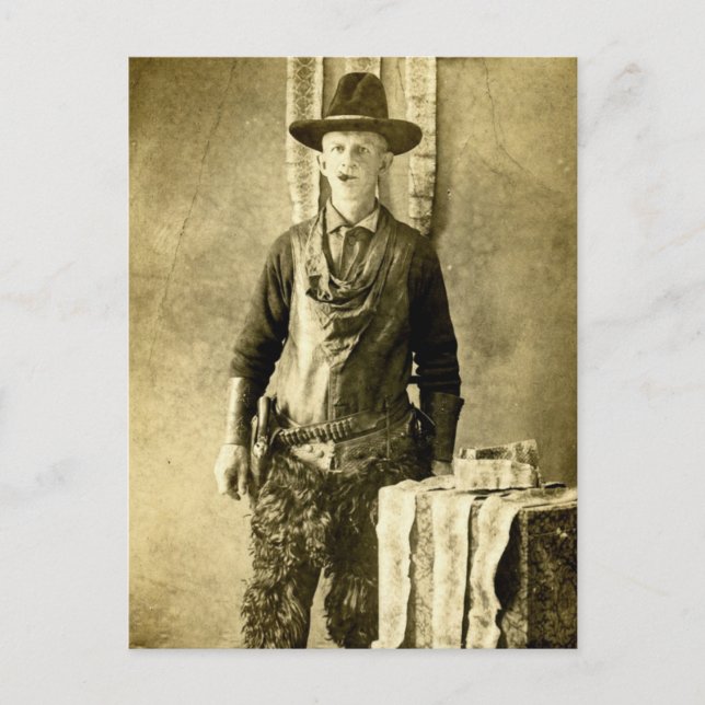 Schlangenjäger Altes Foto Postkarte (Vorderseite)