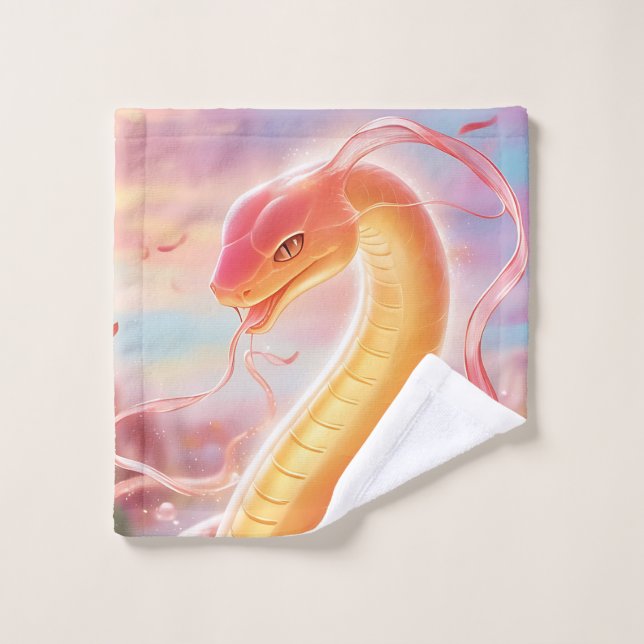 Schlangenjahr 2025: Glück und Wohlstand vereinbare Waschlappen (Waschlappen)