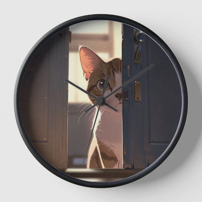 Schlangenkatze Uhr (Vorderseite)