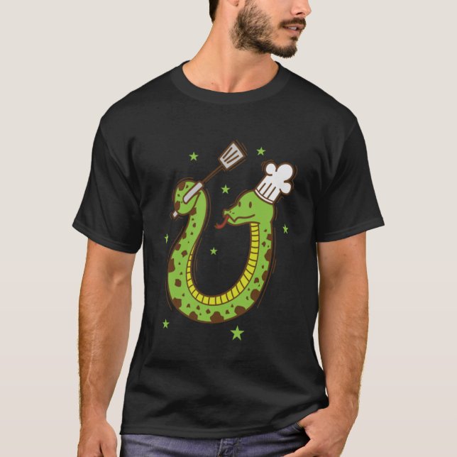 Schlangenkochen Terrarium Reptile Animal Zoo T-Shirt (Vorderseite)