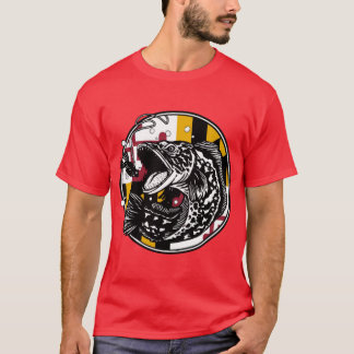 Schlangenkopf-Angeln Maryland Überdimensioniert T-Shirt