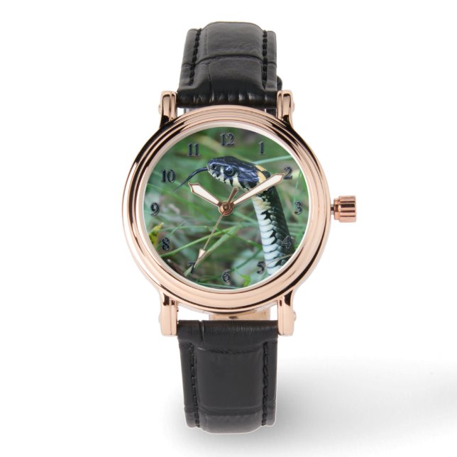 Schlangenkopf Armbanduhr (Vorderseite)