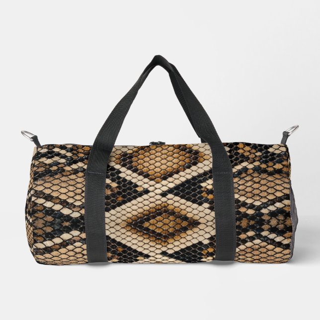 Schlangenleder Duffle Bag (Vorderseite)