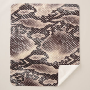 Schlangenleder: nahtlose braune Textur Sherpadecke