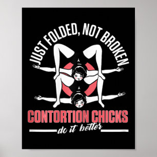 Schlangenmensch Kontorsion Yoga Turnen Luftakrobat Poster