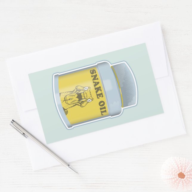 Schlangenöl-Alternativmedizin Rechteckiger Aufkleber (Umschlag)
