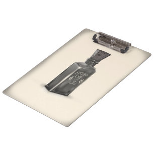 Schlangenöl "Cure All Ailes" Flasche lustiges Plak Klemmbrett